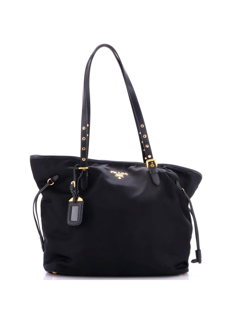 Prada Belted Tote Tessuto And Leather #348258P10B